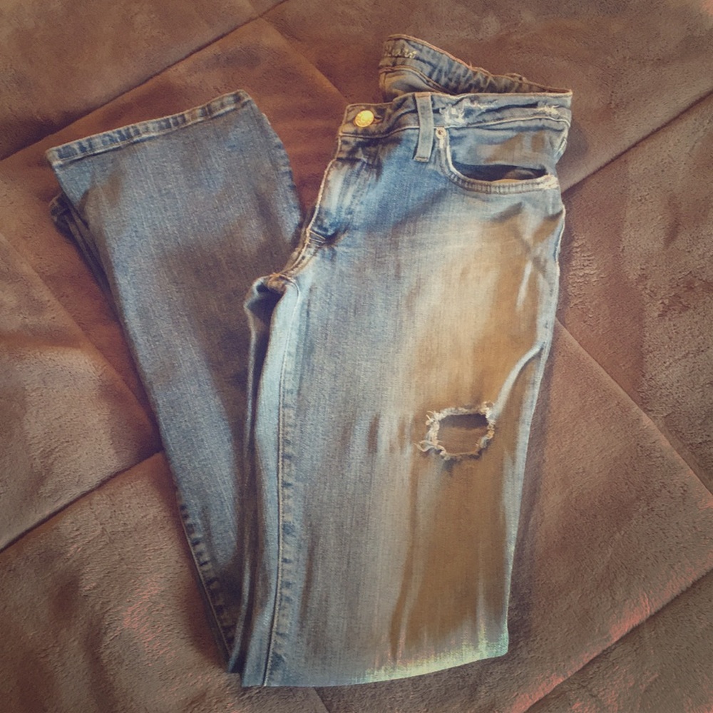 Guess Marciano distresses/ripped jeans